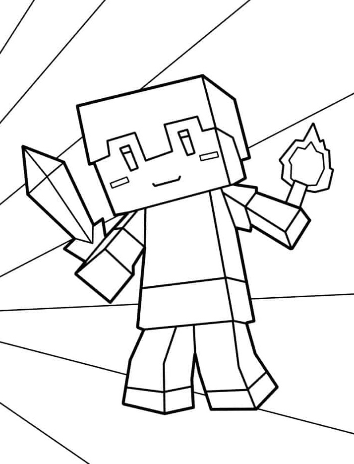 Dibujos para colorear e imprimir Minecraft