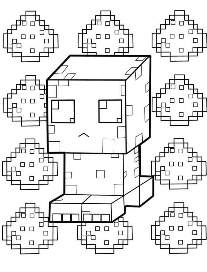 Dibujos para colorear e imprimir Minecraft