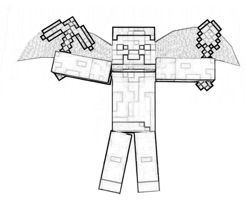 Dibujos para colorear e imprimir Minecraft