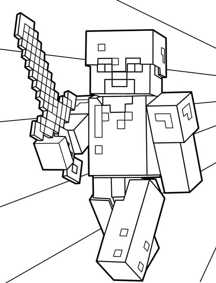 Dibujos para colorear e imprimir Minecraft