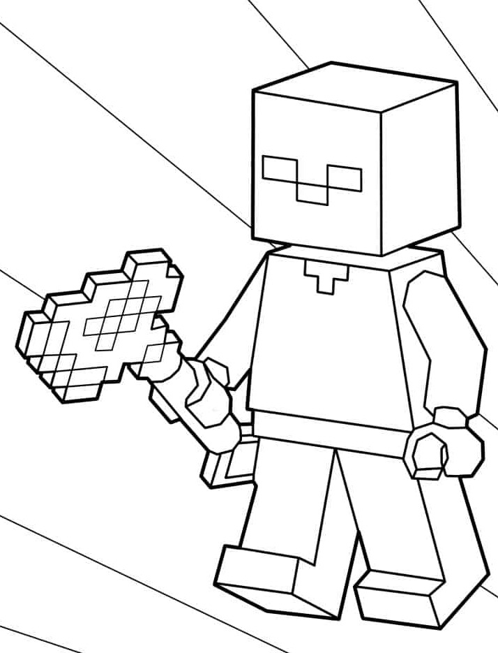 Dibujos para colorear e imprimir Minecraft