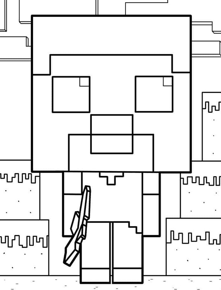 Dibujos para colorear e imprimir Minecraft