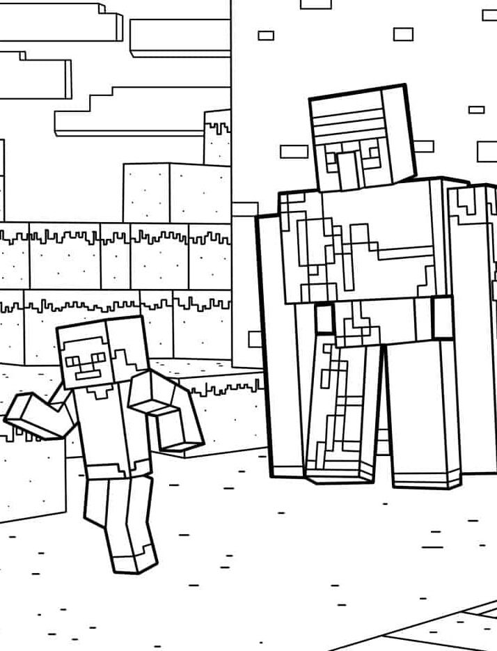 Dibujos para colorear e imprimir Minecraft