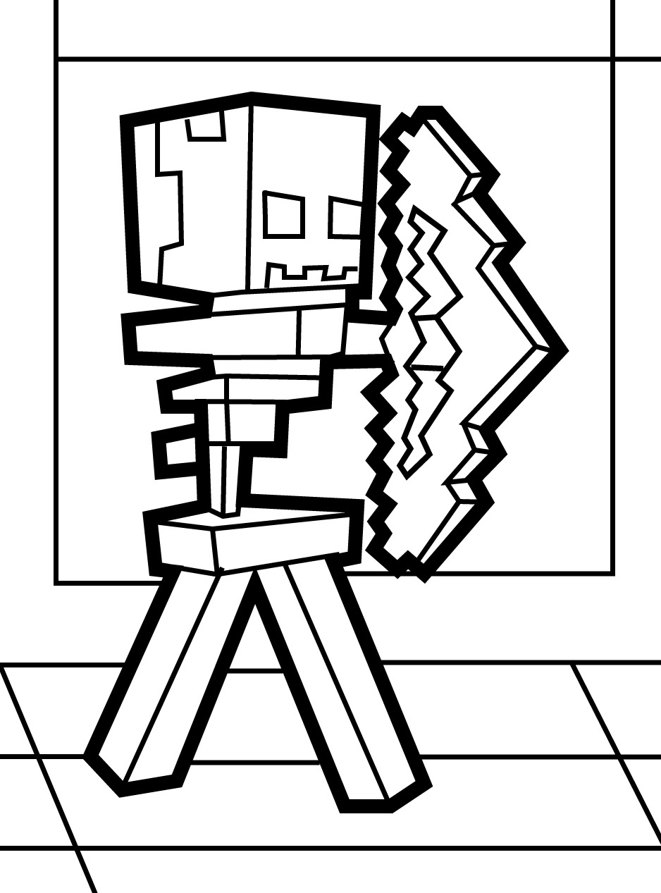 Dibujos para colorear e imprimir Minecraft