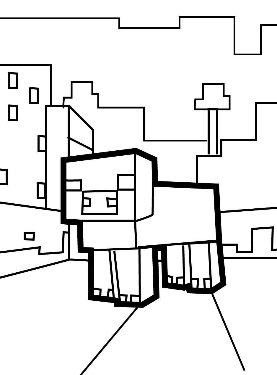 Dibujos para colorear e imprimir Minecraft