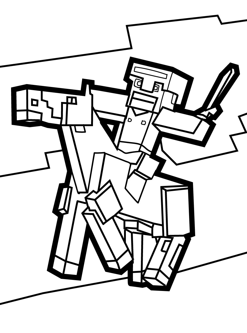 Dibujos para colorear e imprimir Minecraft