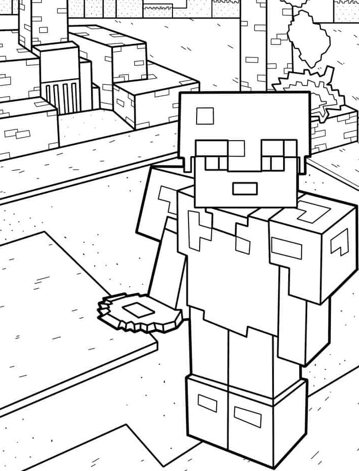 Dibujos para colorear e imprimir Minecraft