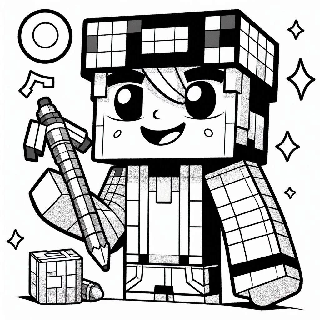 Dibujos para colorear e imprimir Minecraft