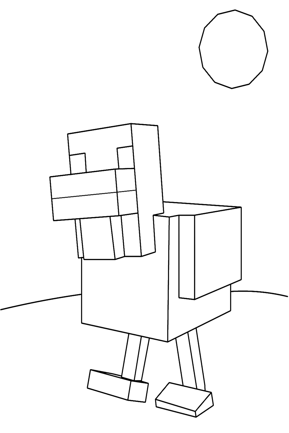 Dibujos para colorear e imprimir Minecraft