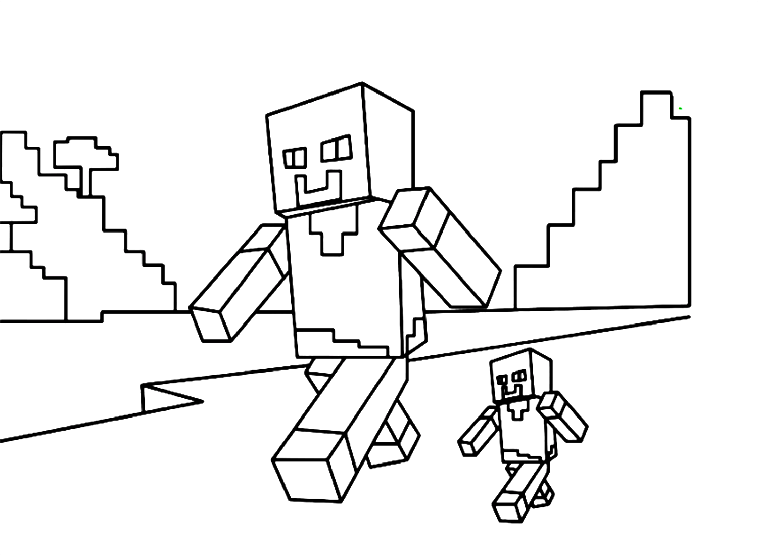 Dibujos para colorear e imprimir Minecraft