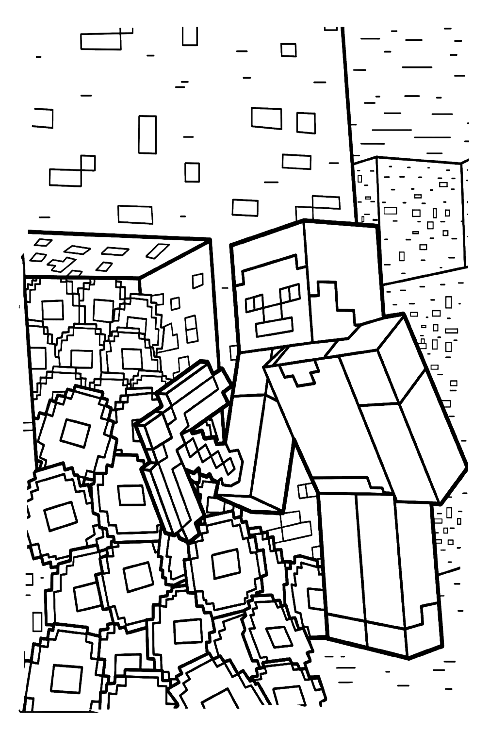 Dibujos para colorear e imprimir Minecraft