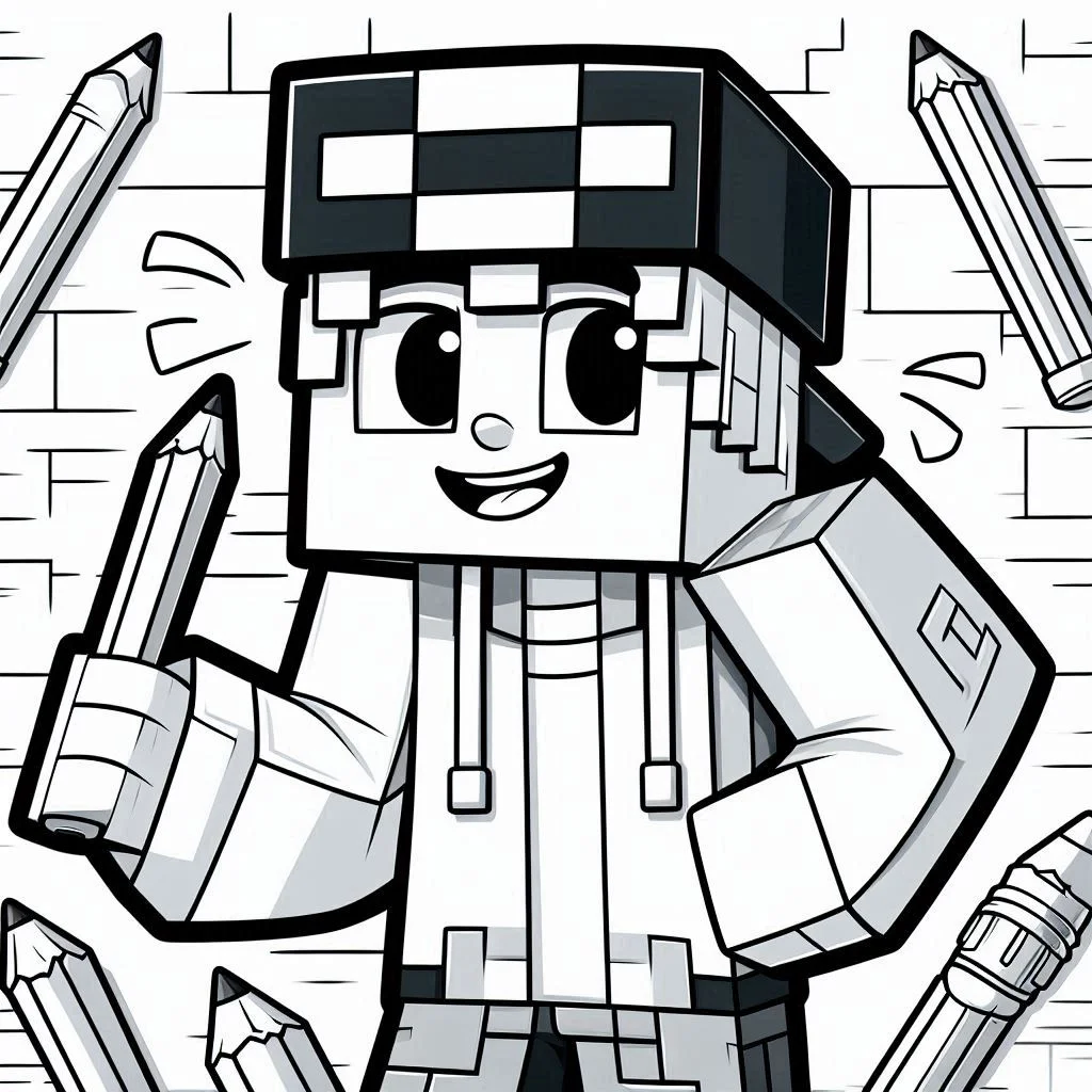 Dibujos para colorear e imprimir Minecraft