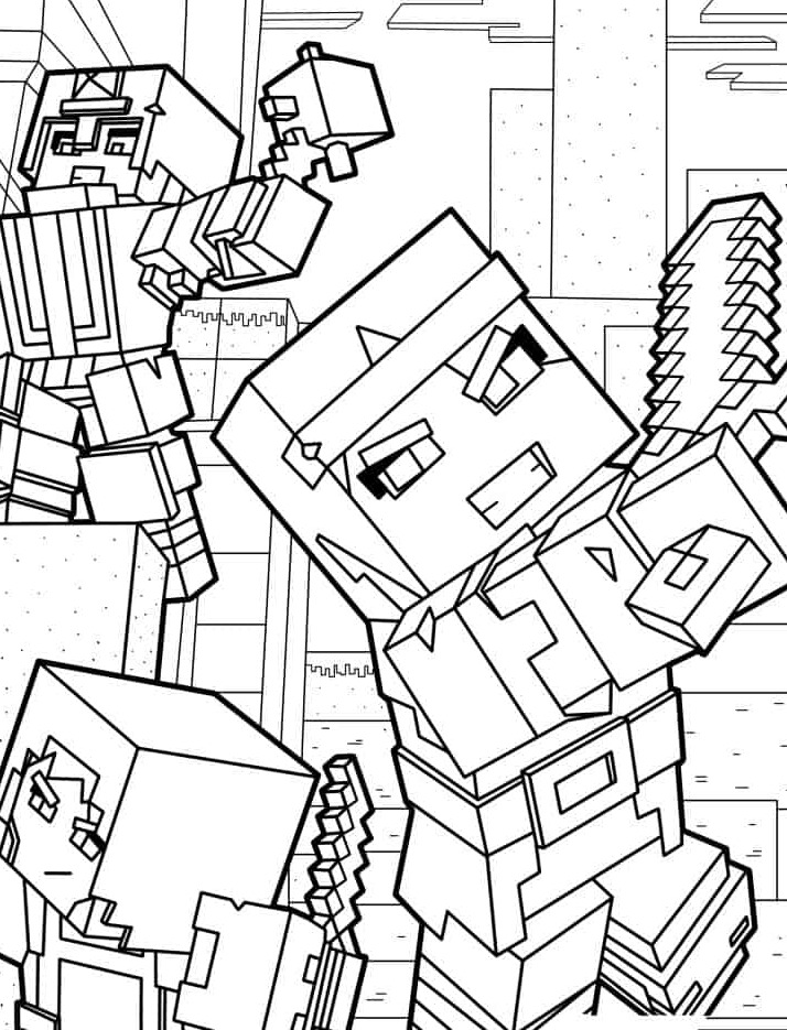 Dibujos para colorear e imprimir Minecraft