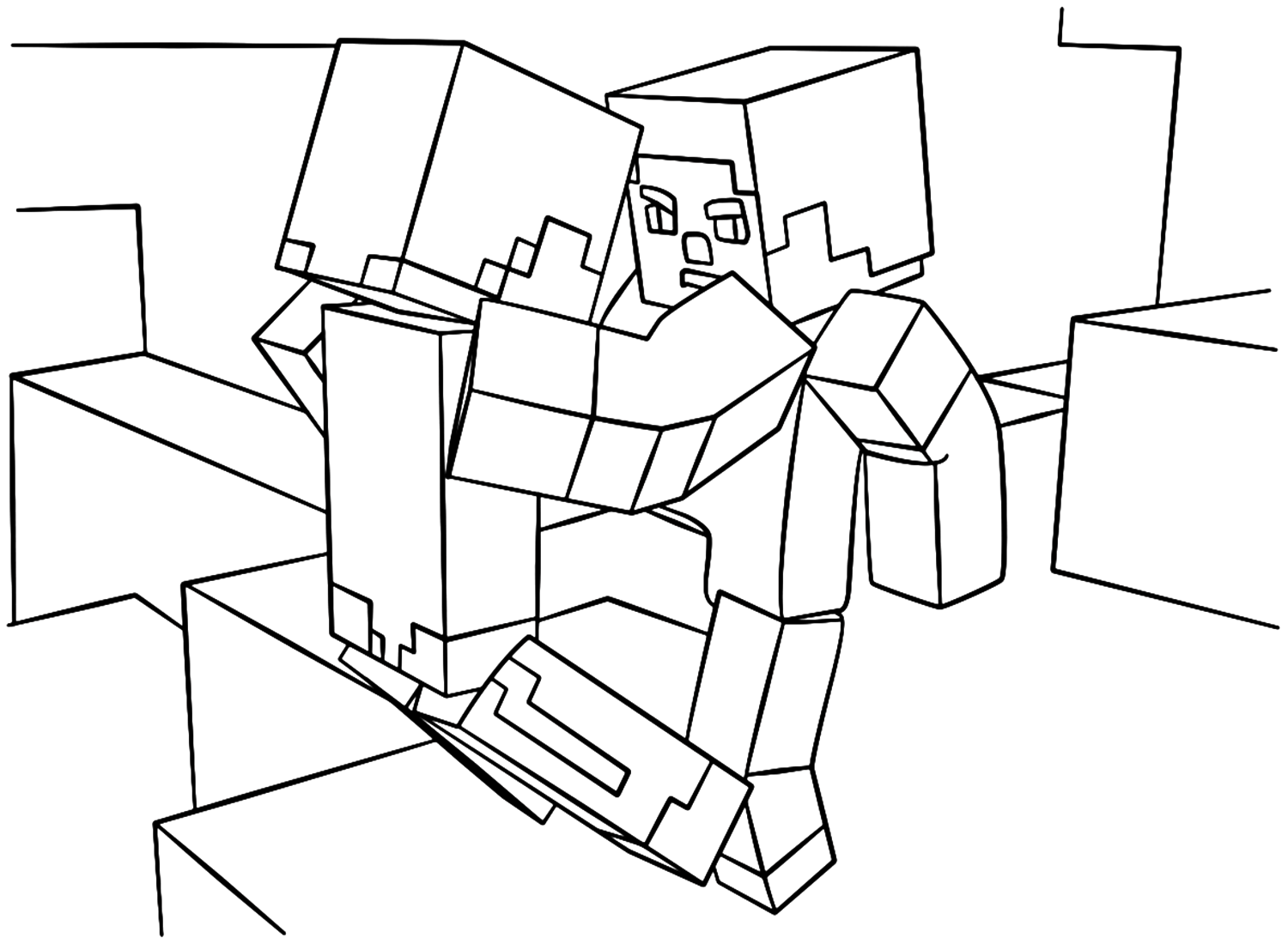 Dibujos para colorear e imprimir Minecraft