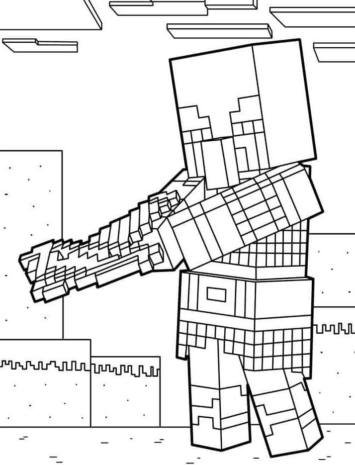 Dibujos para colorear e imprimir Minecraft