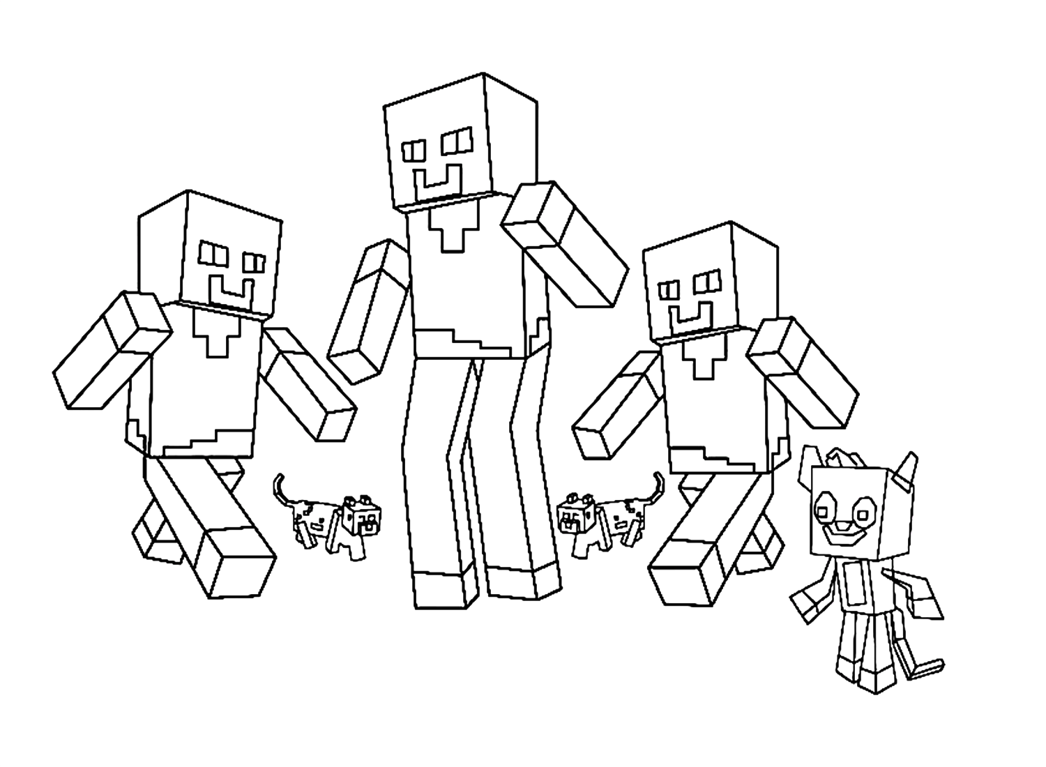 Dibujos para colorear e imprimir Minecraft