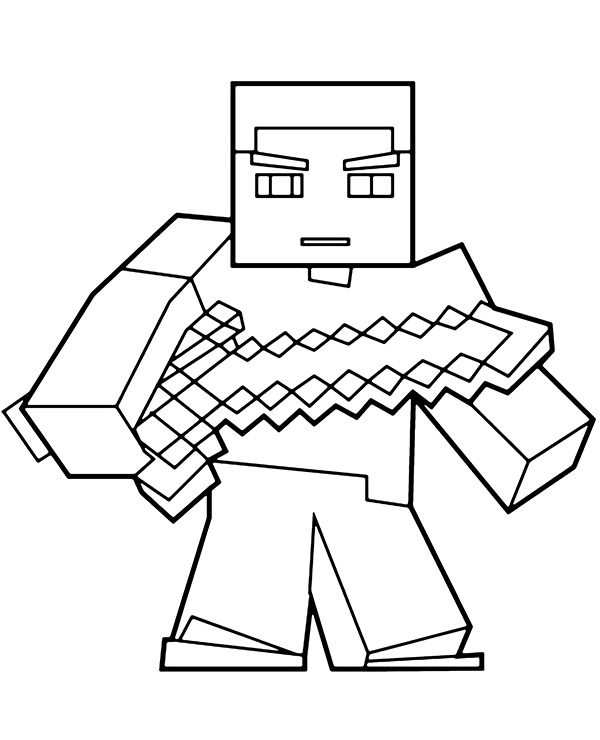 Dibujos para colorear e imprimir Minecraft