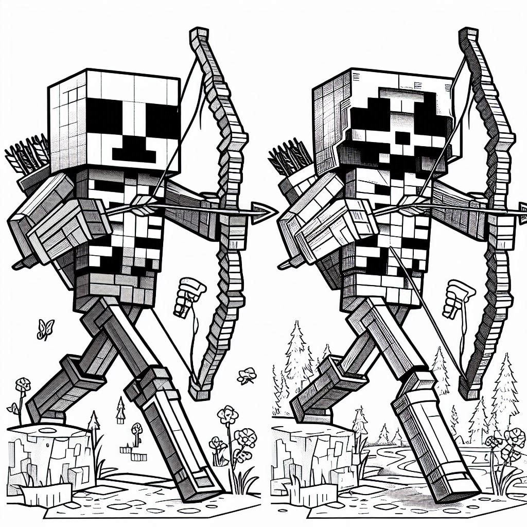 Dibujos para colorear e imprimir Minecraft