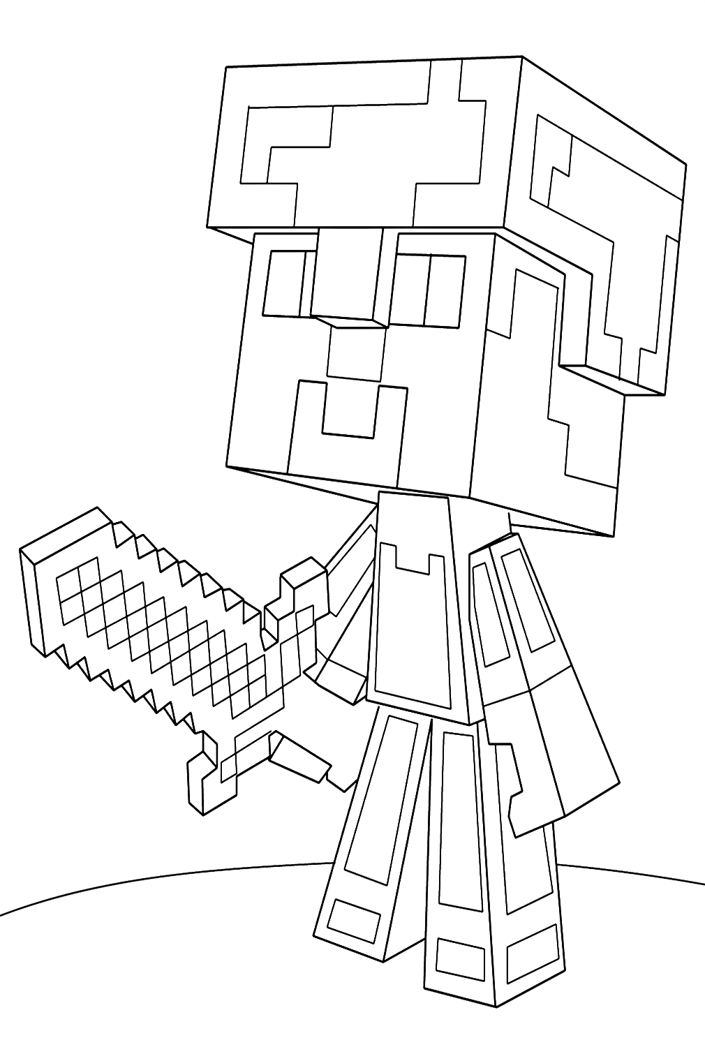 Dibujos para colorear e imprimir Minecraft