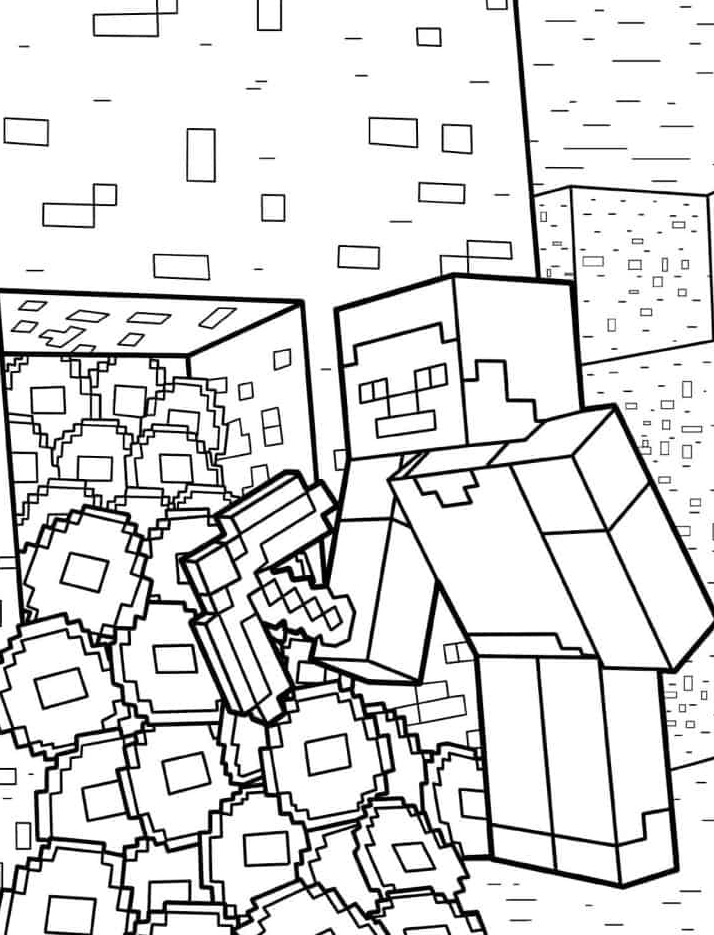 Dibujos para colorear e imprimir Minecraft