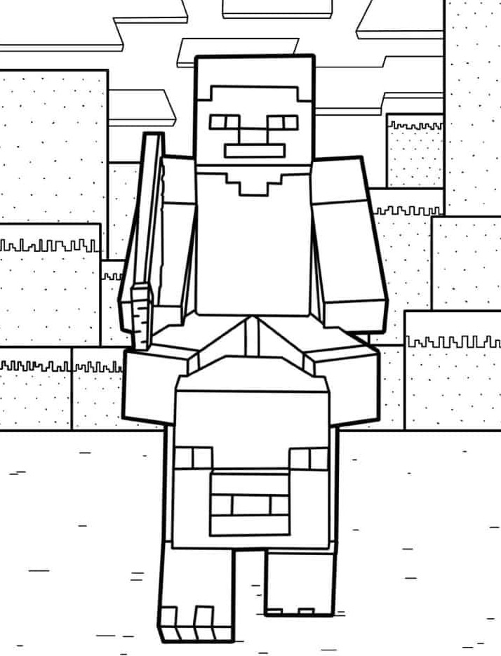 Dibujos para colorear e imprimir Minecraft