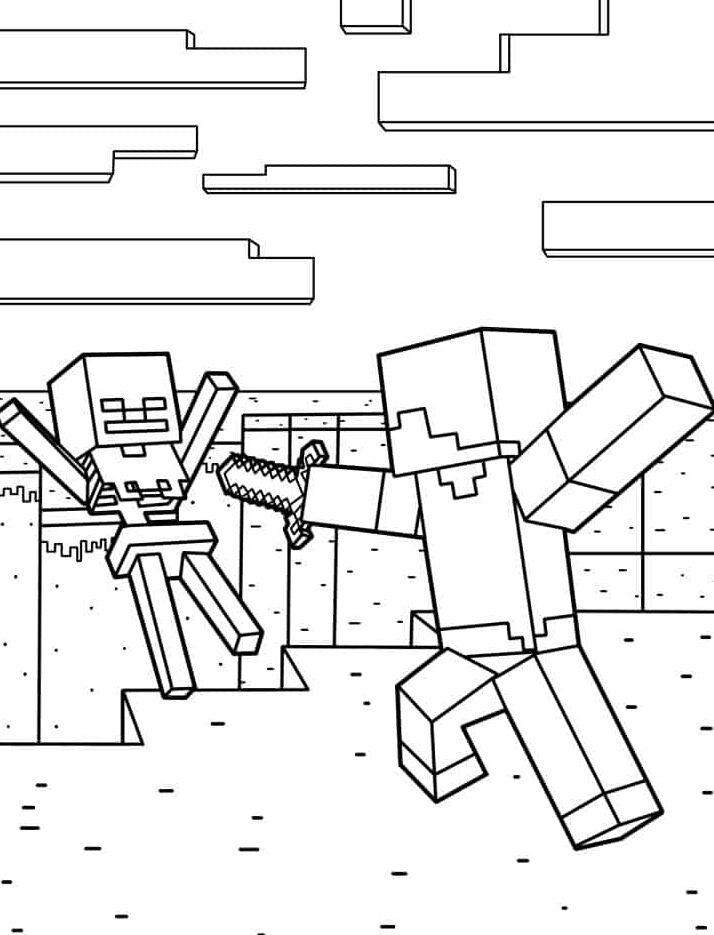 Dibujos para colorear e imprimir Minecraft