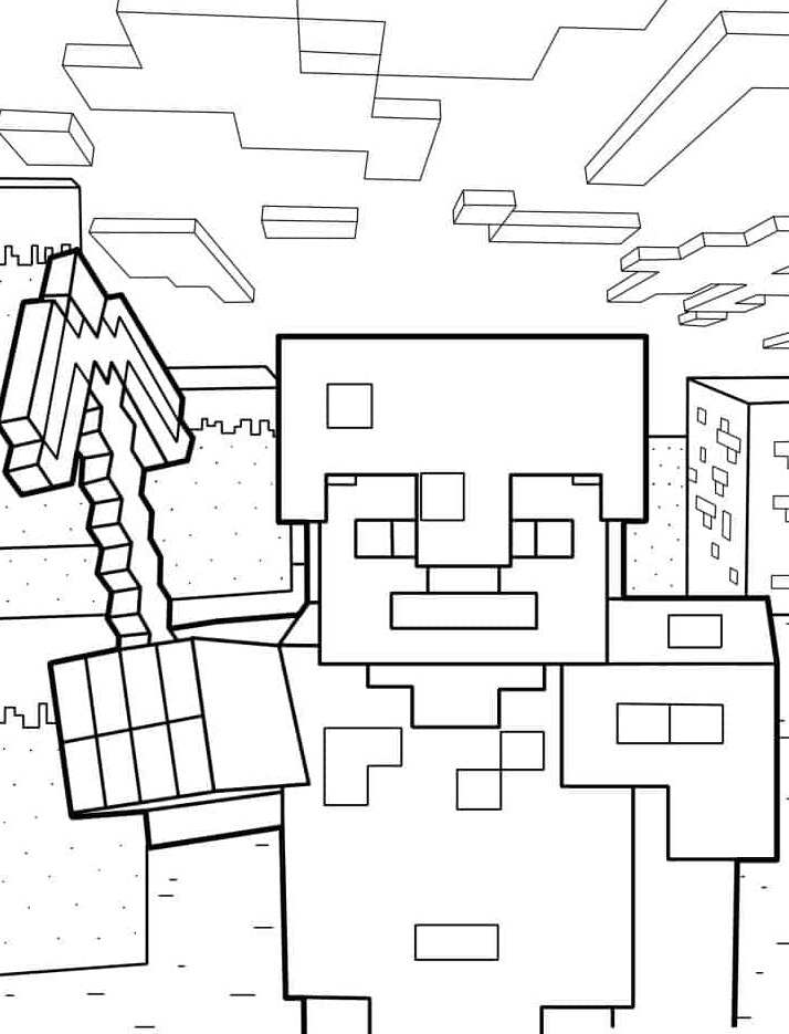 Dibujos para colorear e imprimir Minecraft