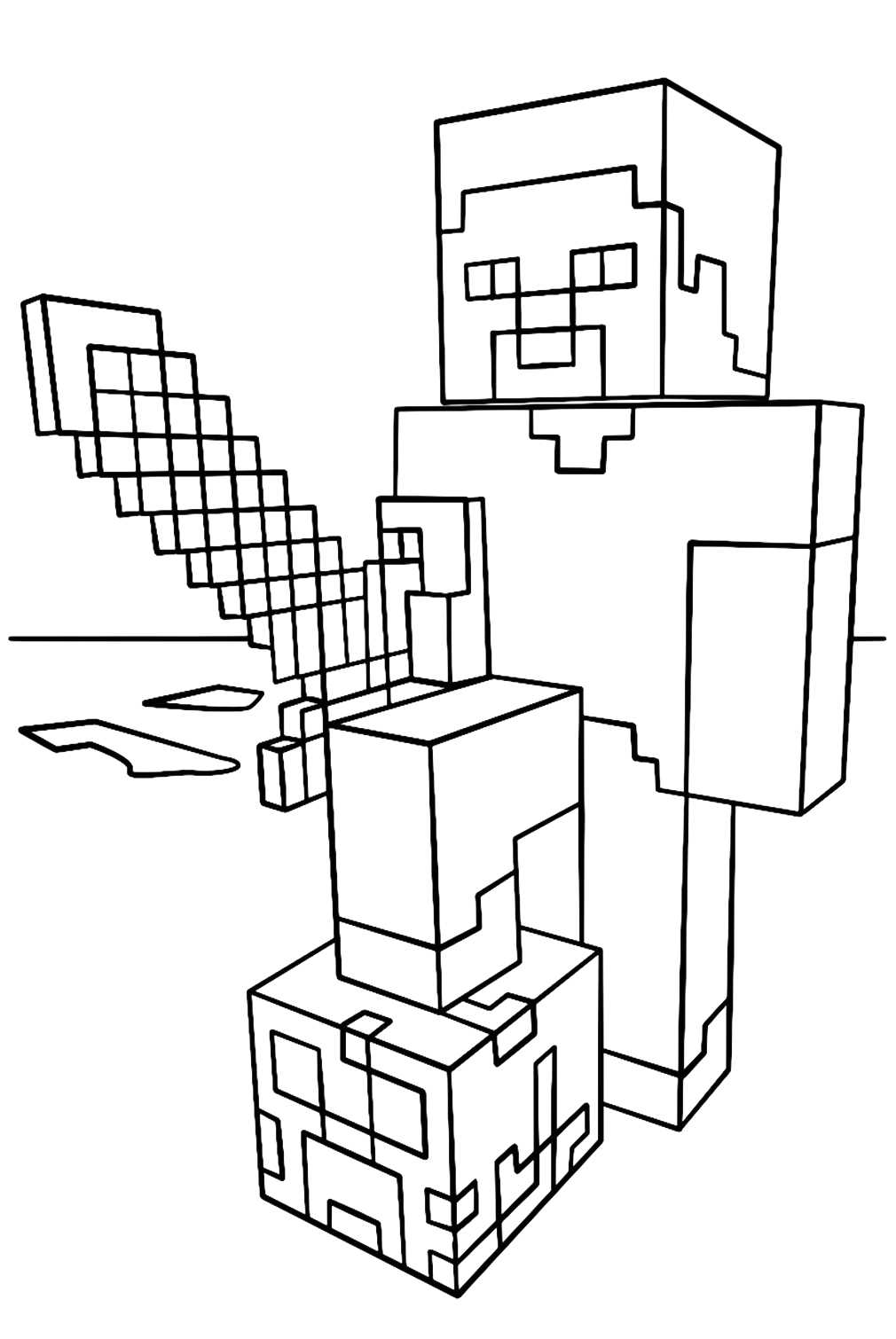 Dibujos para colorear e imprimir Minecraft