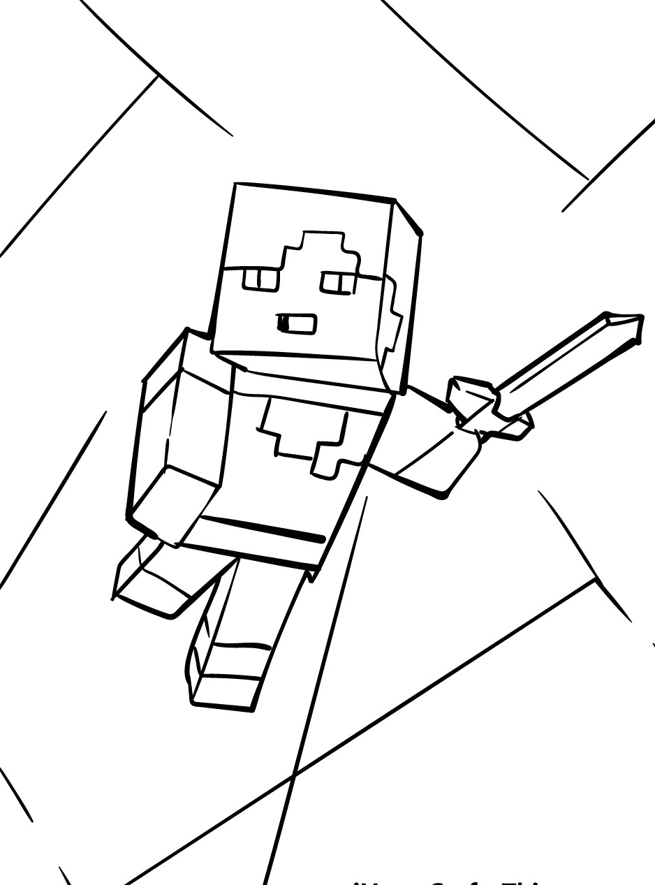 Dibujos para colorear e imprimir Minecraft