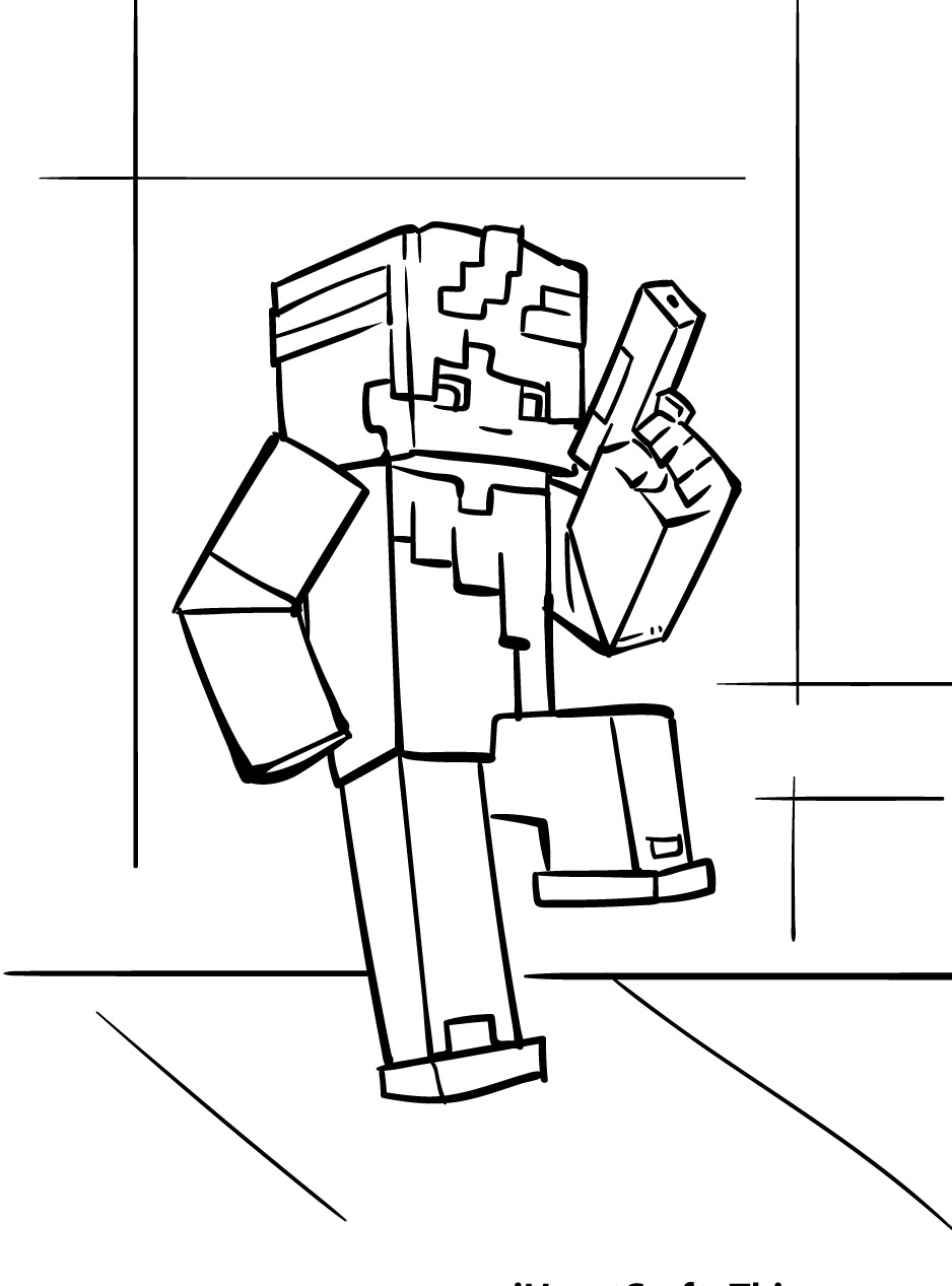 Dibujos para colorear e imprimir Minecraft