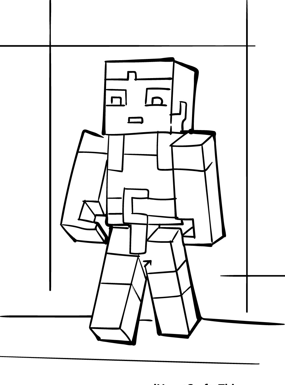 Dibujos para colorear e imprimir Minecraft