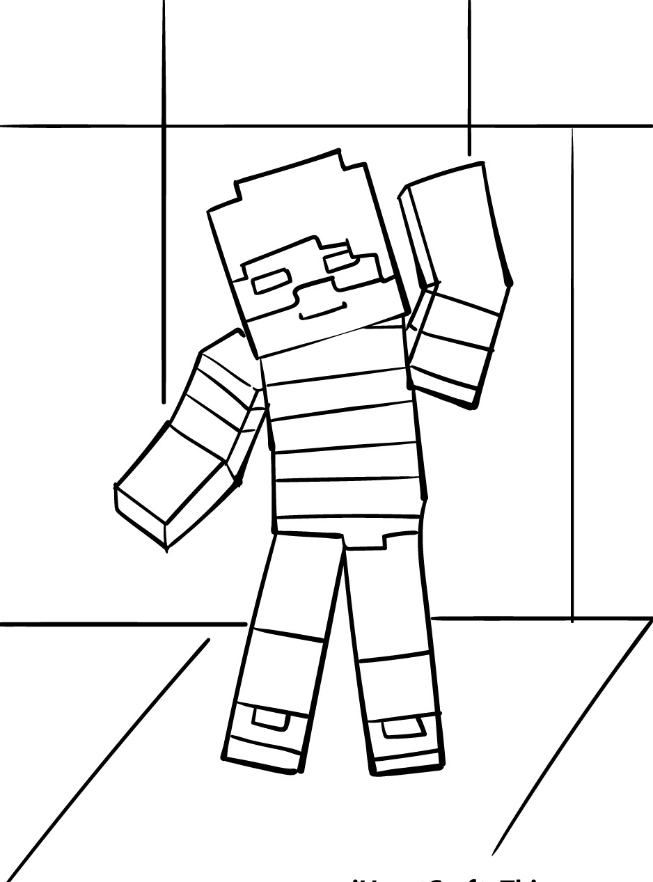 Dibujos para colorear e imprimir Minecraft