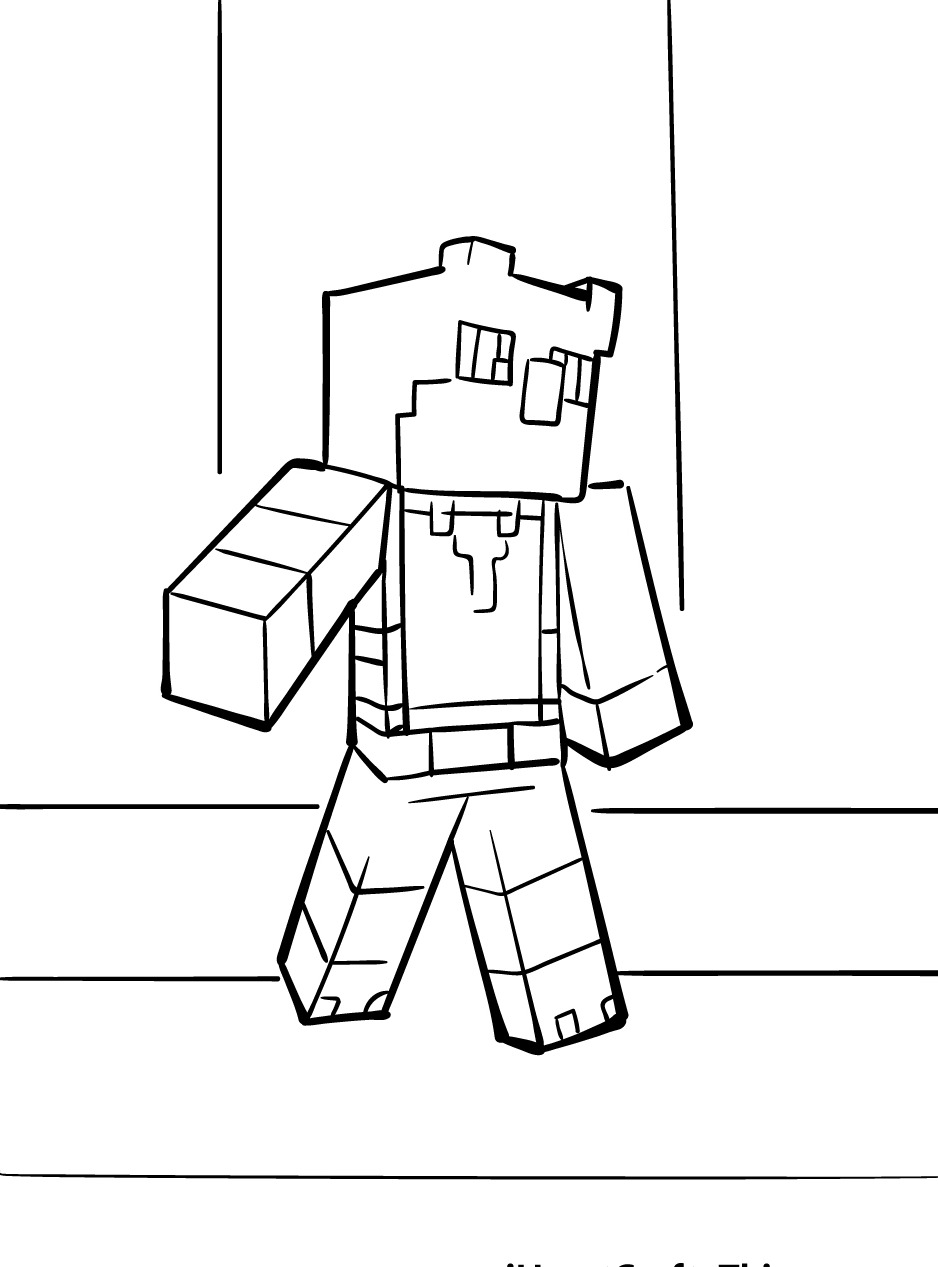 Dibujos para colorear e imprimir Minecraft