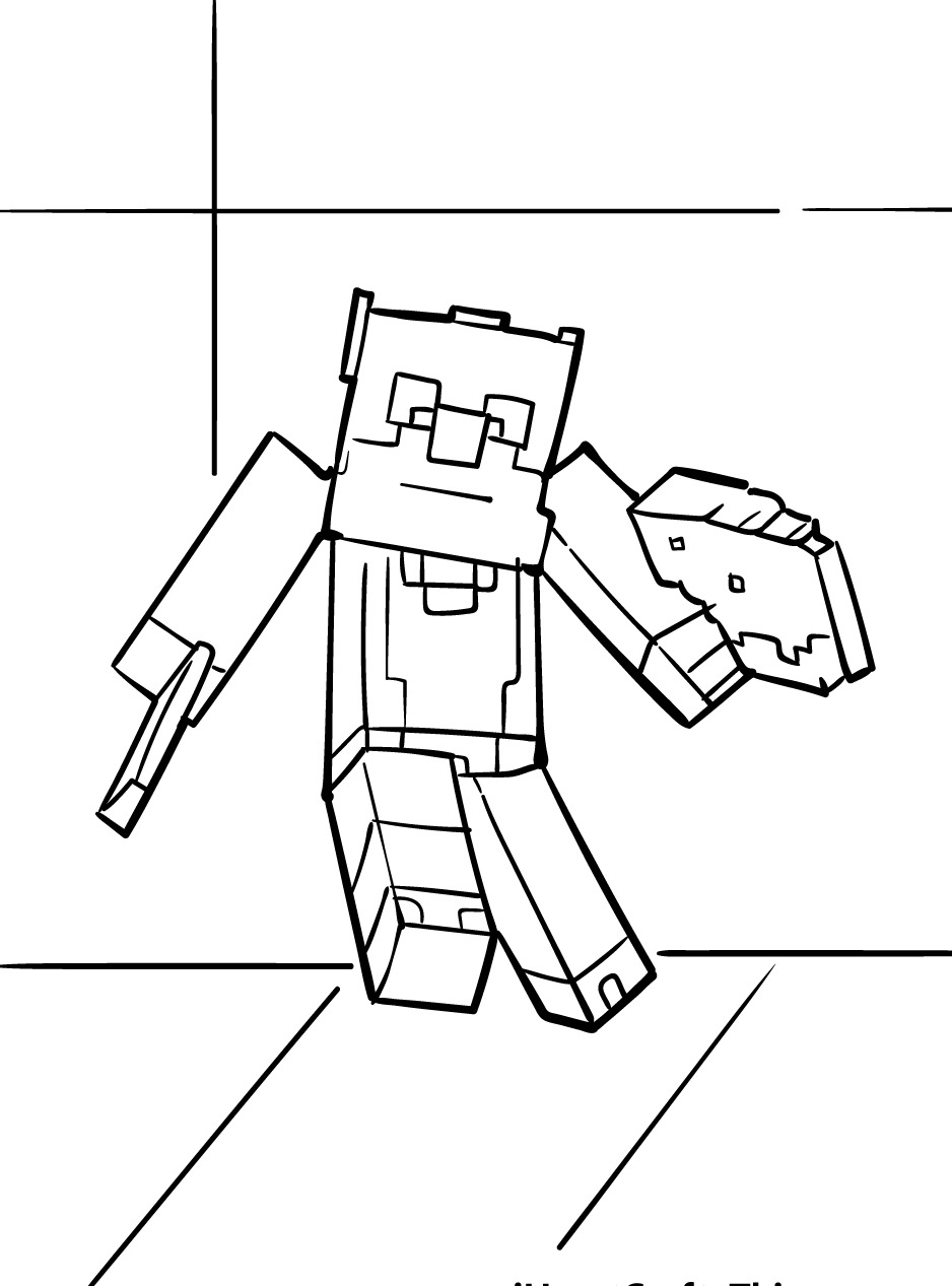 Dibujos para colorear e imprimir Minecraft