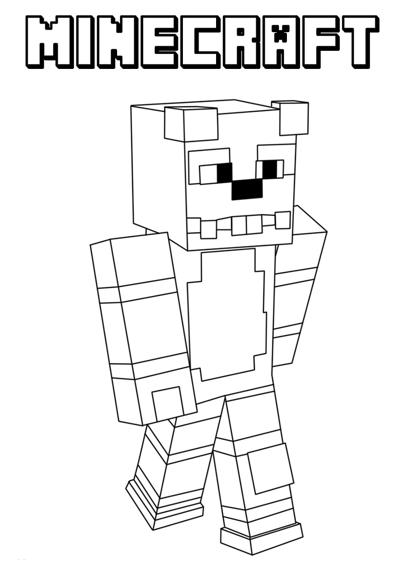 Dibujos para colorear e imprimir Minecraft