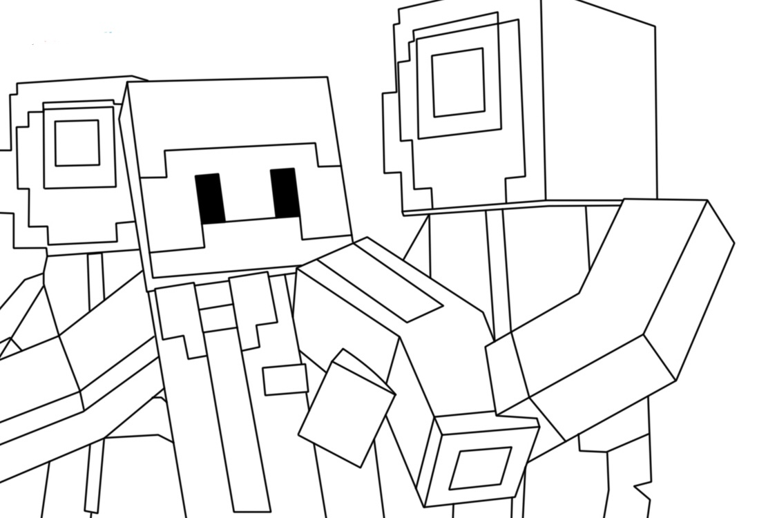 Dibujos para colorear e imprimir Minecraft