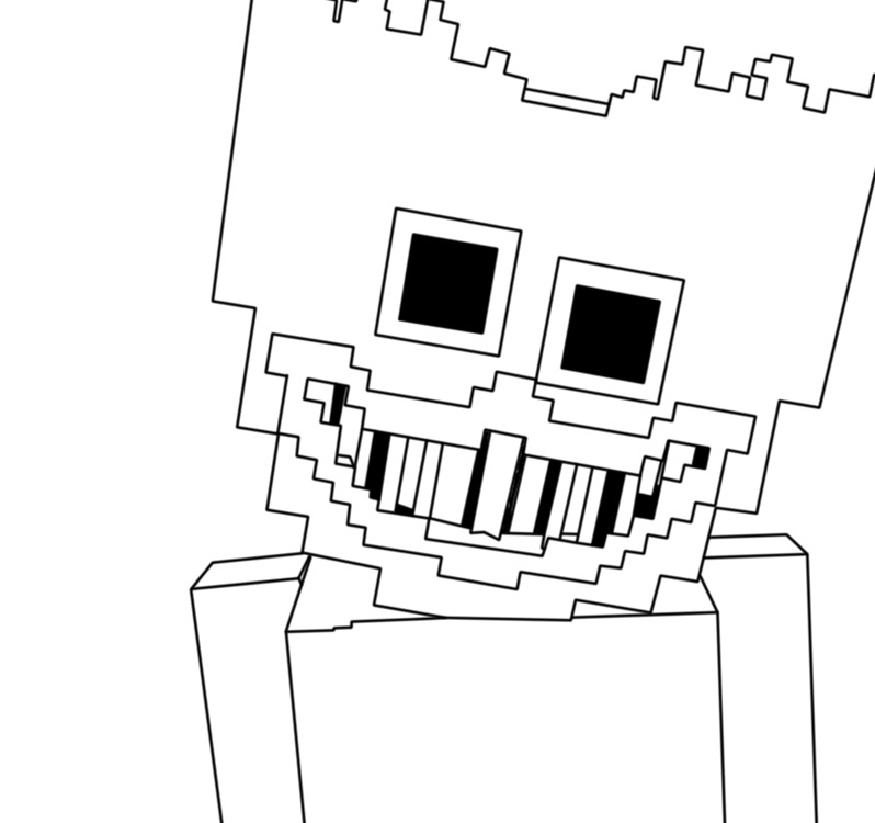 Dibujos para colorear e imprimir Minecraft