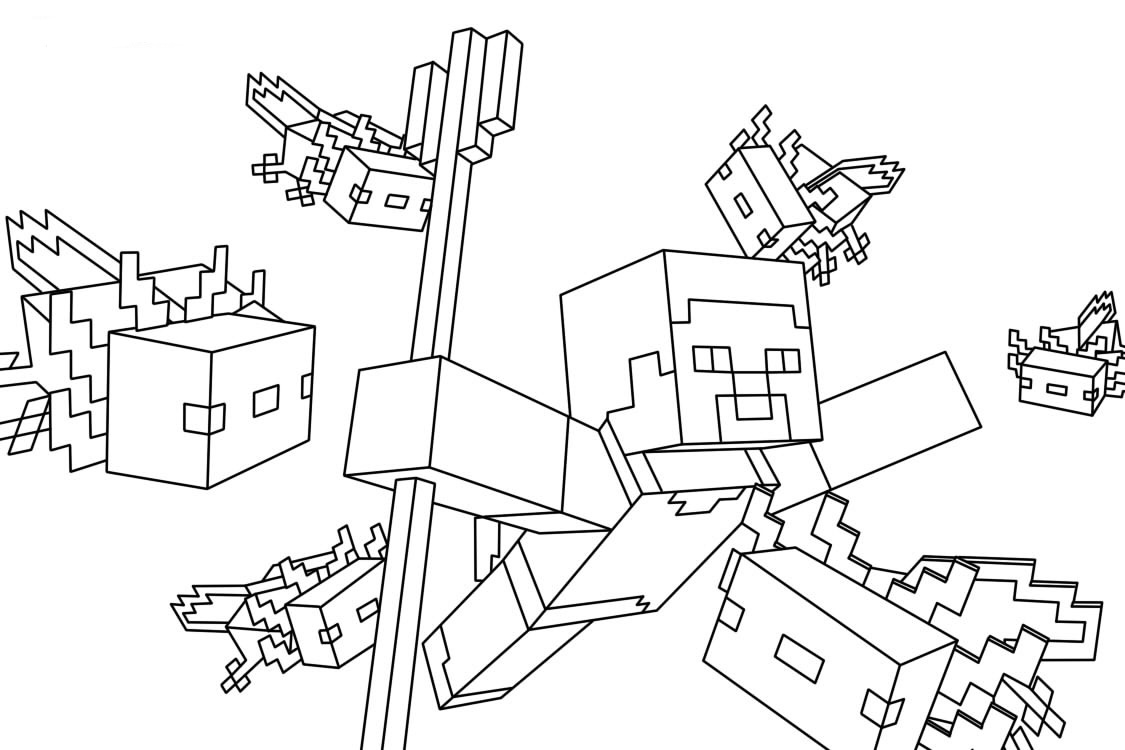 Dibujos para colorear e imprimir Minecraft