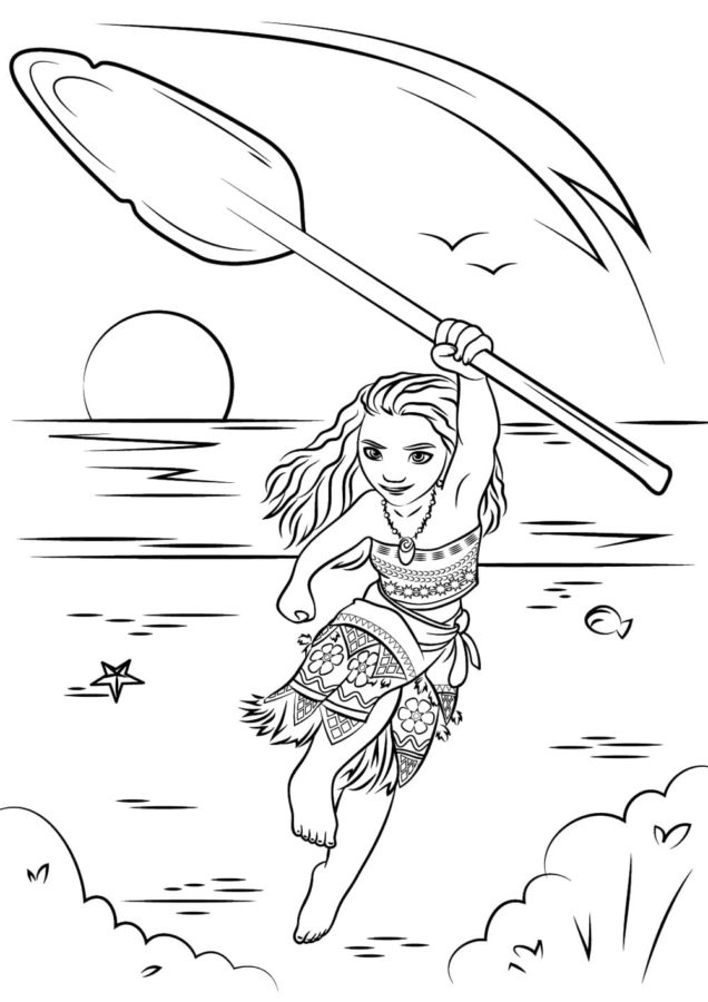 Dibujos para colorear e imprimir Moana