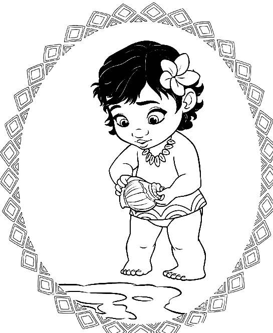 Dibujos para colorear e imprimir Moana