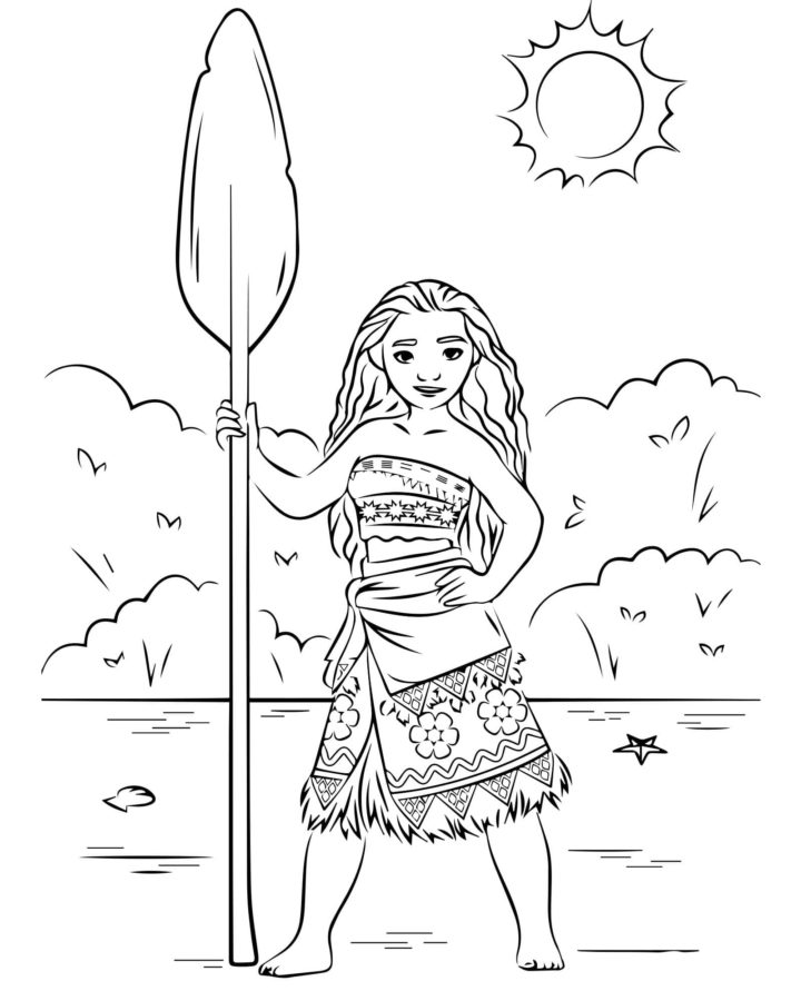 Dibujos para colorear e imprimir Moana