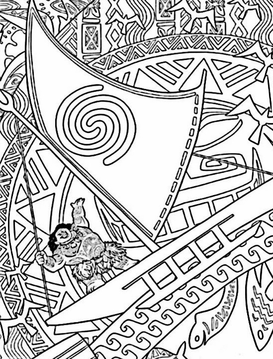 Dibujos para colorear e imprimir Moana