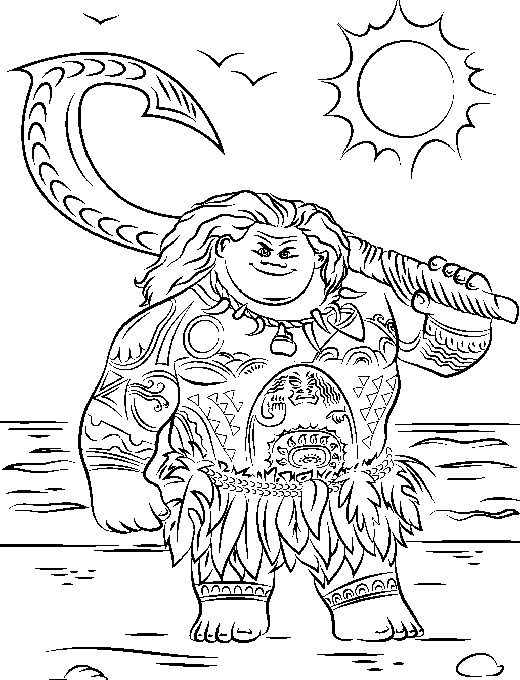 Dibujos para colorear e imprimir Moana