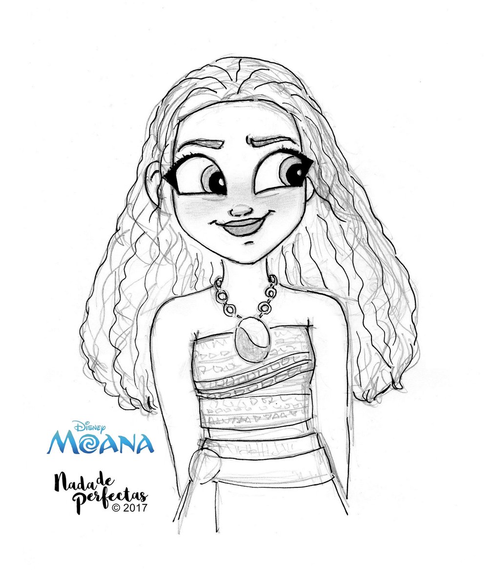 Dibujos para colorear e imprimir Moana