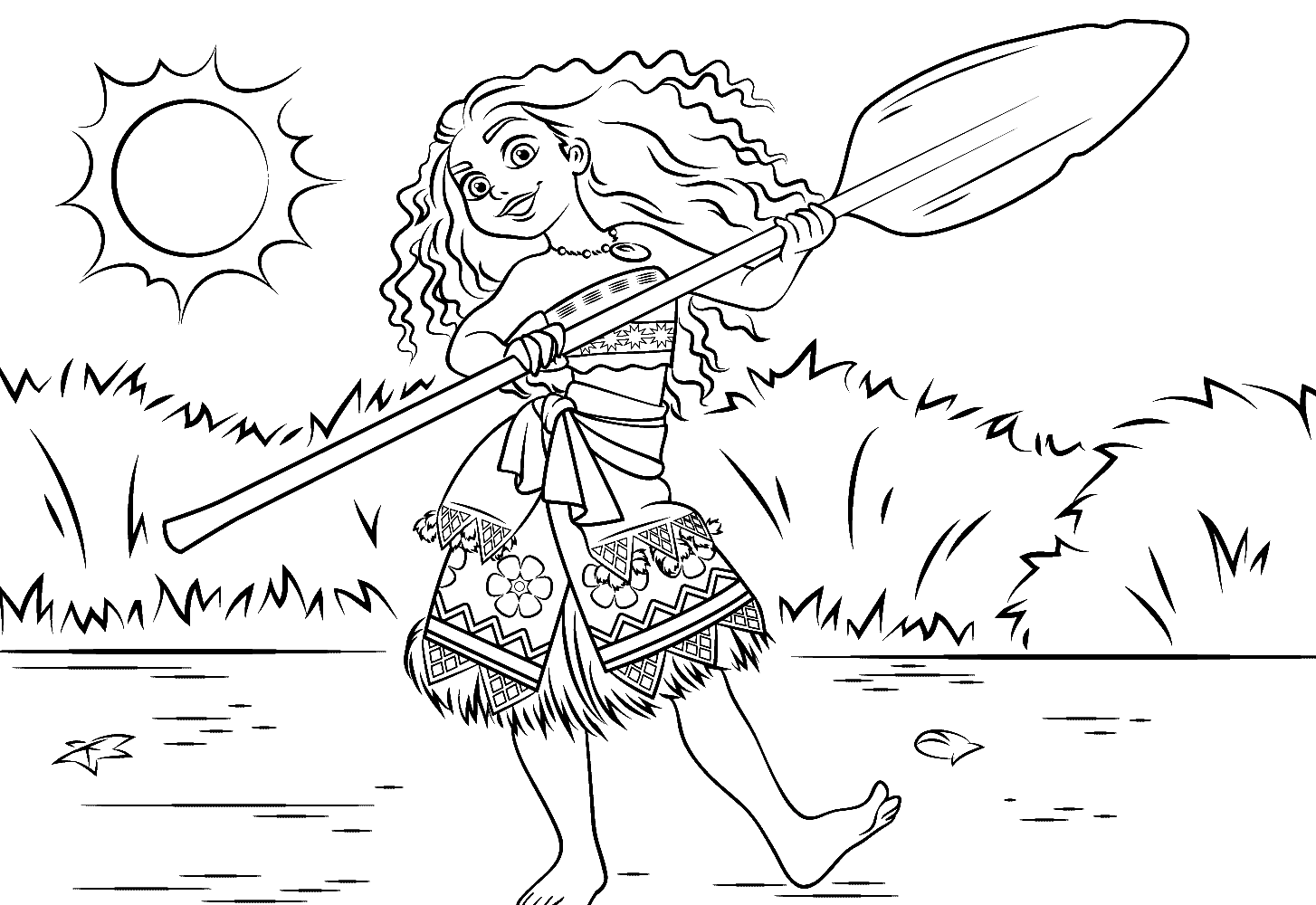 Dibujos para colorear e imprimir Moana