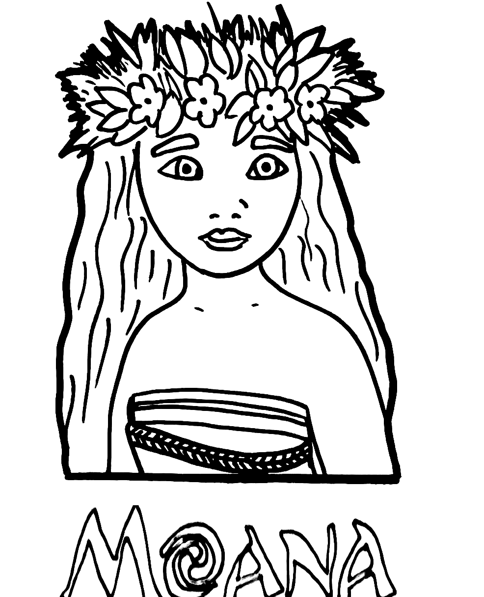 Dibujos para colorear e imprimir Moana