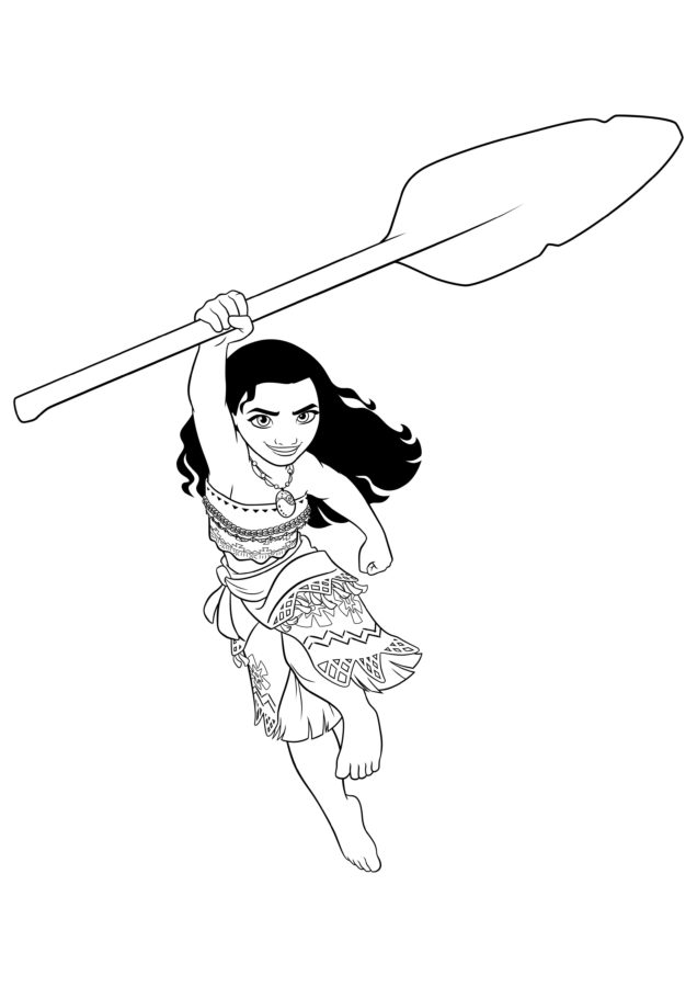 Dibujos para colorear e imprimir Moana