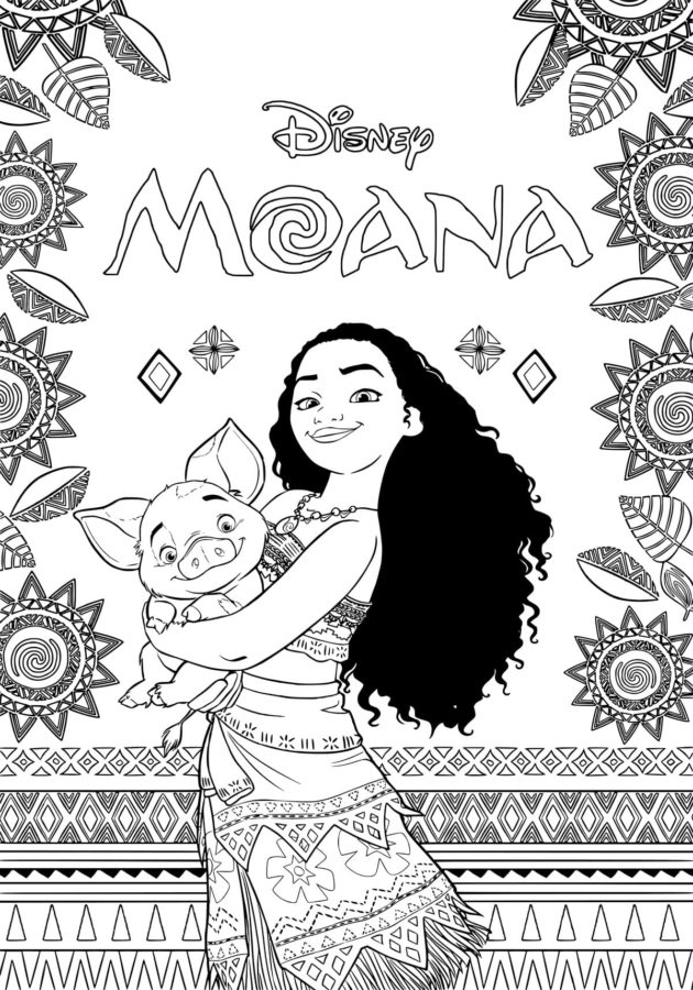 Dibujos para colorear e imprimir Moana