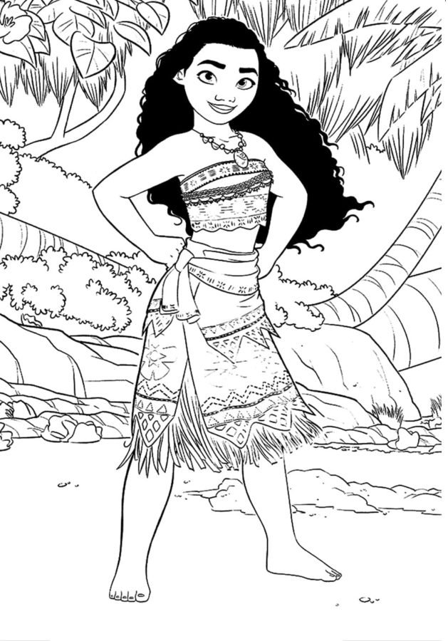 Dibujos para colorear e imprimir Moana