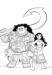 Moana coloring pages 146